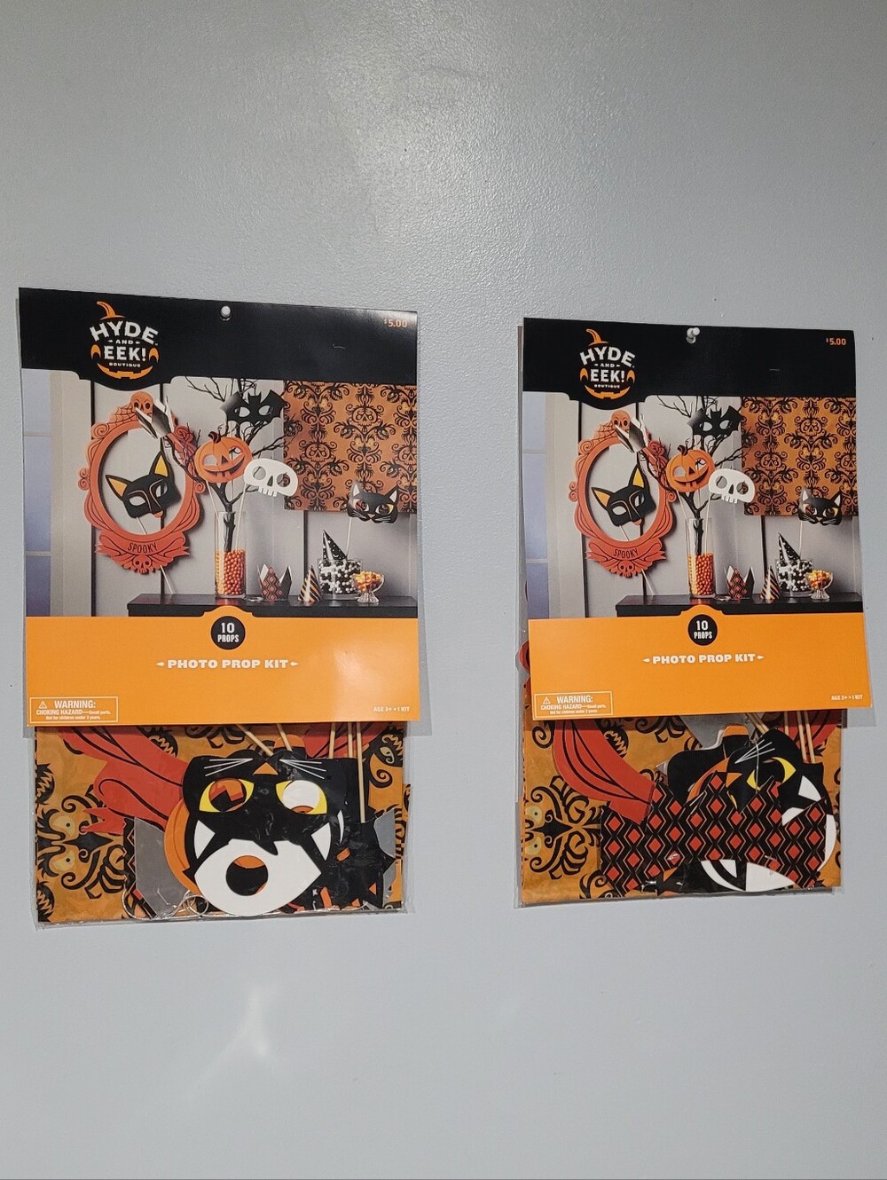 TWO SETS! Hyde and Eek! Boutique Halloween Party Photo Prop Kits